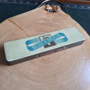 Vintage L&C Hardtmuth Koh-I-Noor 1500/HE Drafting Drawing Pencils Tin Only